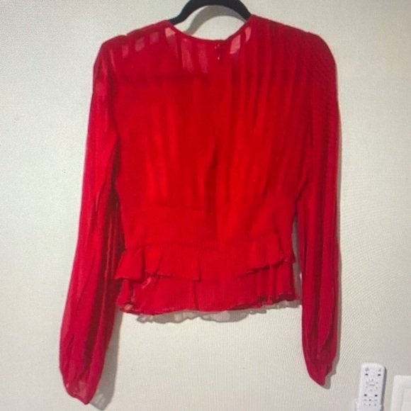 FARM Rio Vibrant Red Blouse - Picture 4 of 6